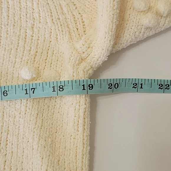 Madewell NWT, dotted bobble pullover beige sweater women's size XS - Picture 9 of 11